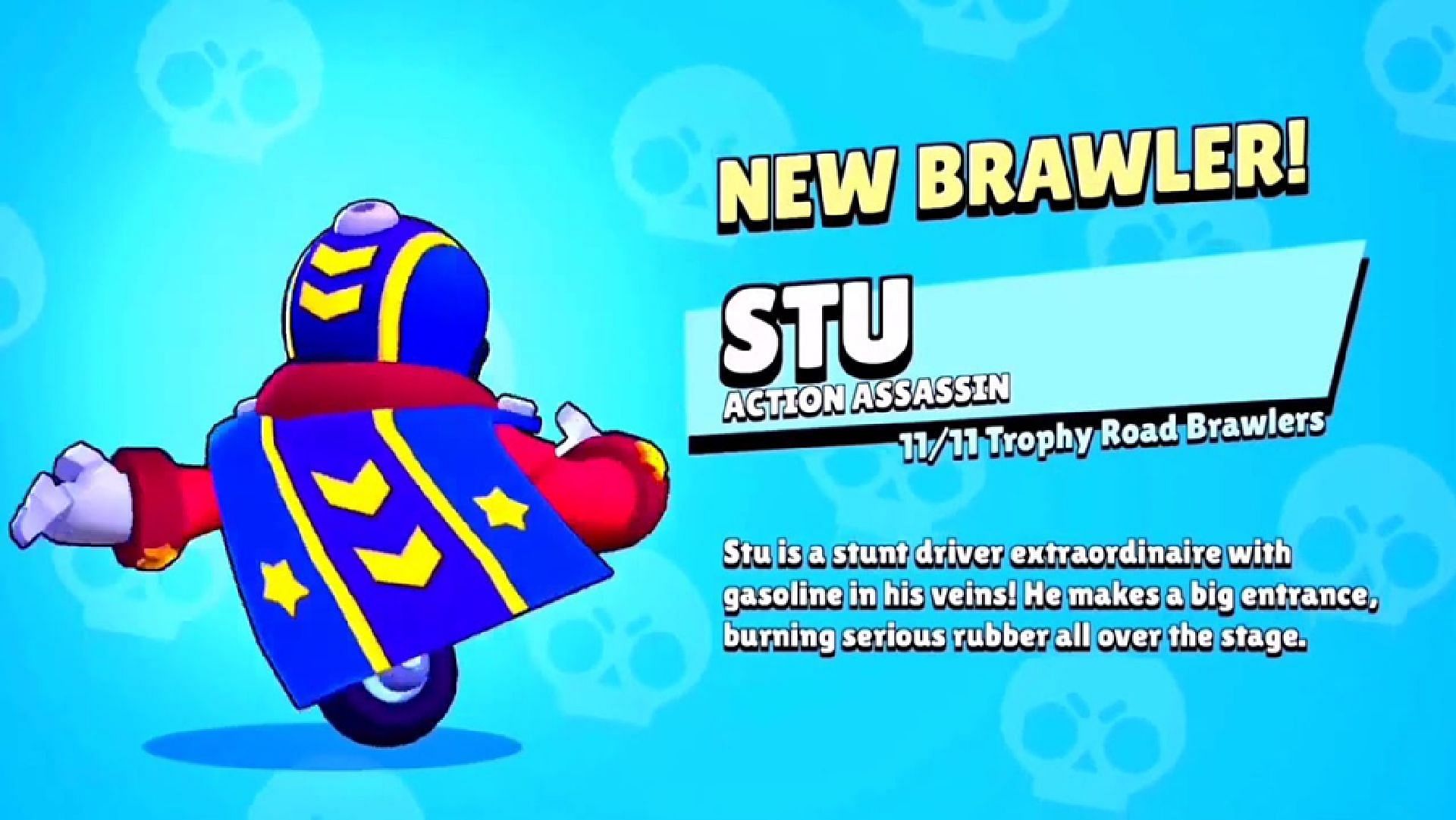 Stu's Super charges very fast, making him perfect to poke enemies in the Triple Dribble map in Brawl Stars (Image via Supercell)